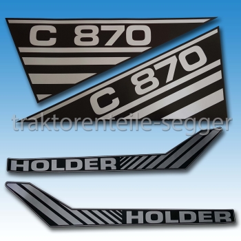 Aufkleber-Satz Holder C 870 4-teilig